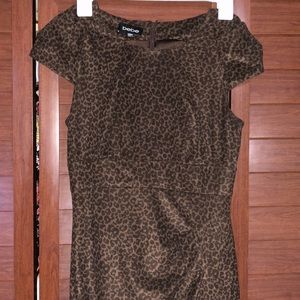 Bebe leopard print dress